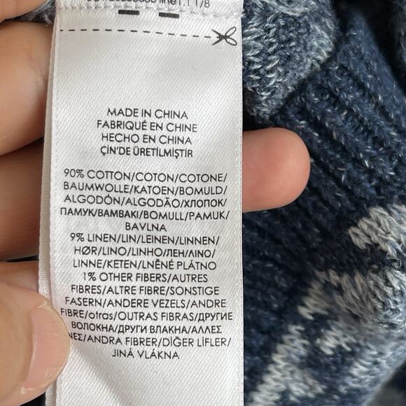 Polo Ralph Lauren 2XL Aztec Southwestern Knit Hoodie Sweater Blue Mens Size XXL - Picture 6 of 10